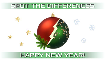 Spot the differences: HAPPY NEW YEAR!