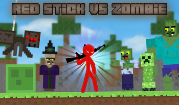 Red stick vs zombie