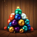 Christmas balls 3d