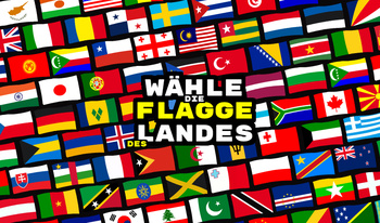 Wähle die Flagge des Landes