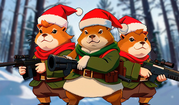 Capybaras with Guns 2. A Game for Two Players