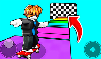 Noob Rides a Skateboard: Obby!