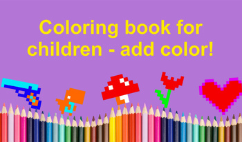 Coloring book for children - add color!