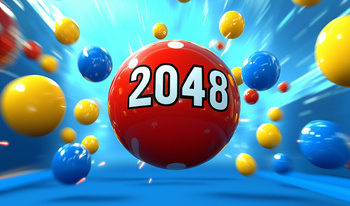 Billardkugeln: 2048 in 3D