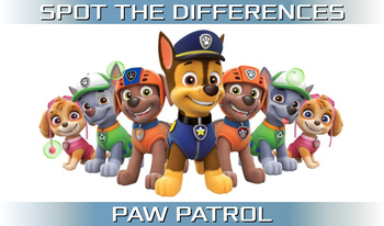 Spot the differences: PAW PATROL