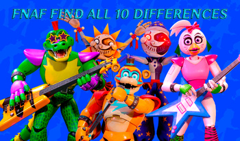 FNaF find all 10 differences