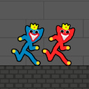 Red and Blue Stickman Huggy 2