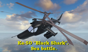 Ka-50 "Black Shark". Sea battle.