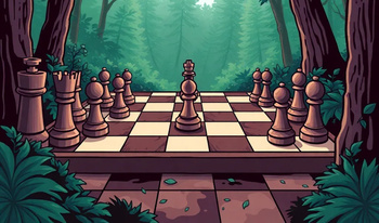 Klassisches Schach: Wald