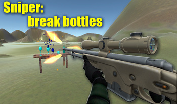 Sniper: break bottles