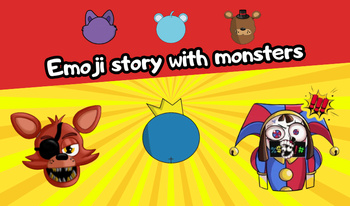 Emoji story with monsters