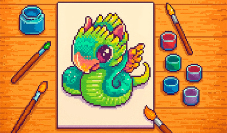 Erstaunliche Bilder. Malen nach Zahlen