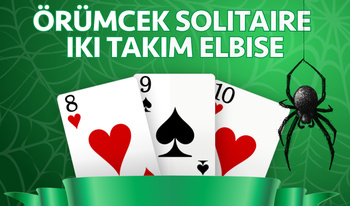 Örümcek Solitaire iki takım elbise