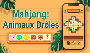 Mahjong: Animaux Drôles