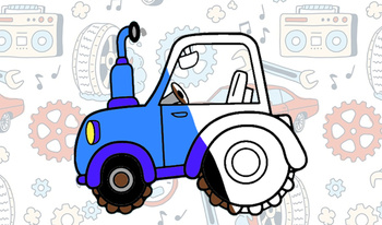 Cars coloring game for boys