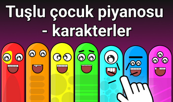 Tuşlu çocuk piyanosu - karakterler