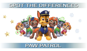 Spot the differences: PAW PATROL