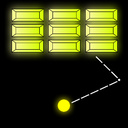 Break the bricks - game with a ball. Arkanoid.