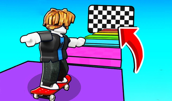 Obby: Skateboard Race