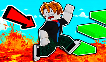 Jumping over Lava! Obby