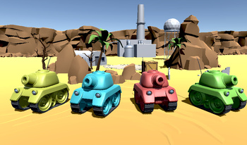 Tank Battle (2, 3, 4 players)