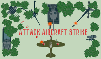 Attack aircraft strike