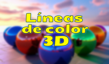 Líneas de color 3D