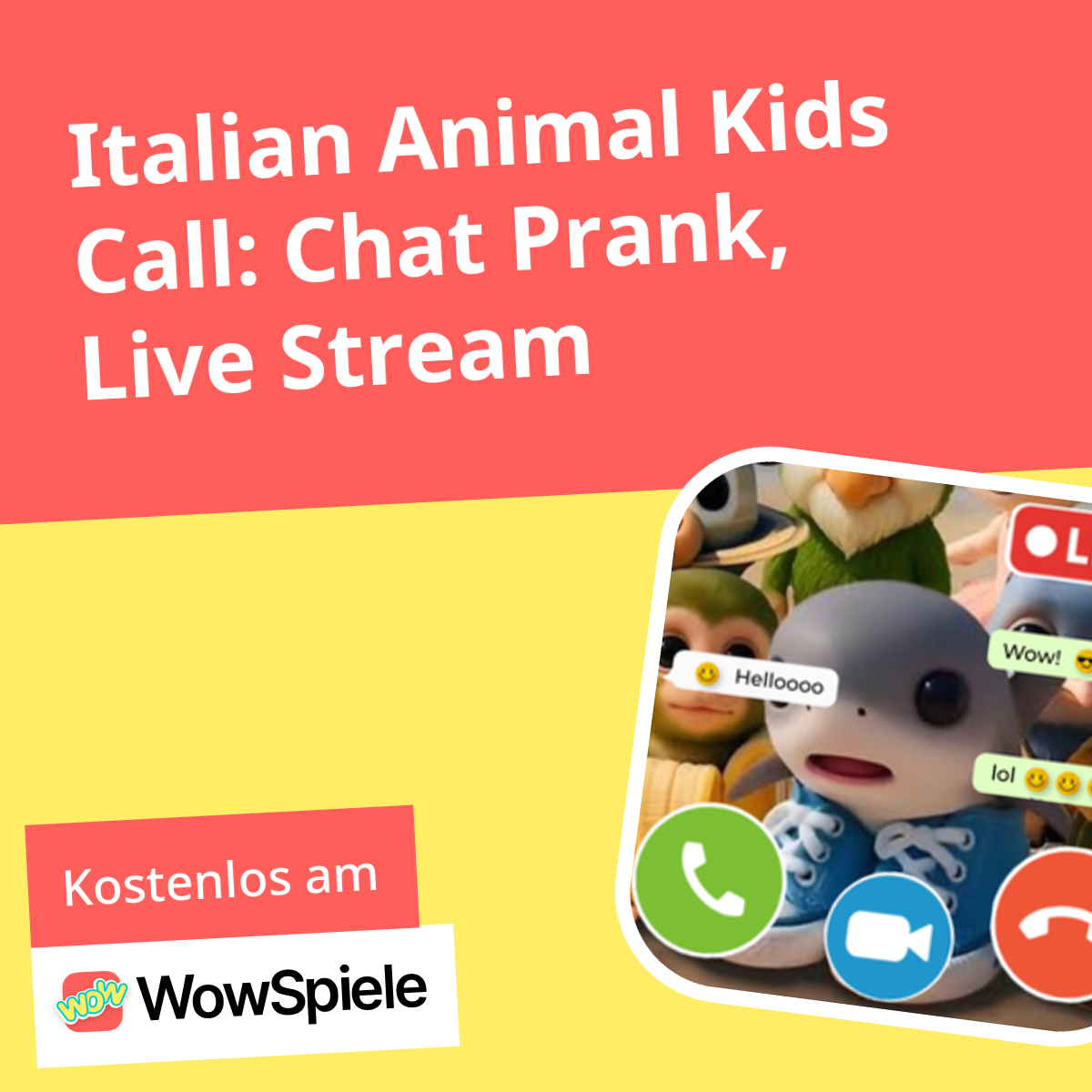 Italian Animal Kids Call: Chat Prank, Live Stream (von Dolzhenko Dev ...